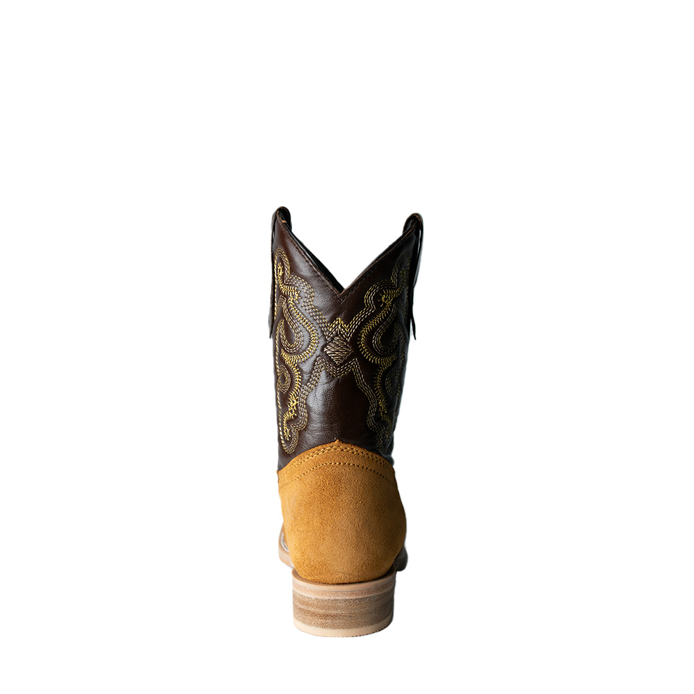 Bota Caballo Dorado Gamuza Miel Niño – 0318