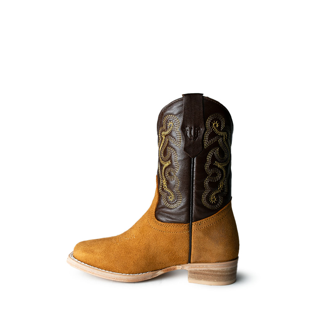 Bota Caballo Dorado Gamuza Miel Niño – 0318