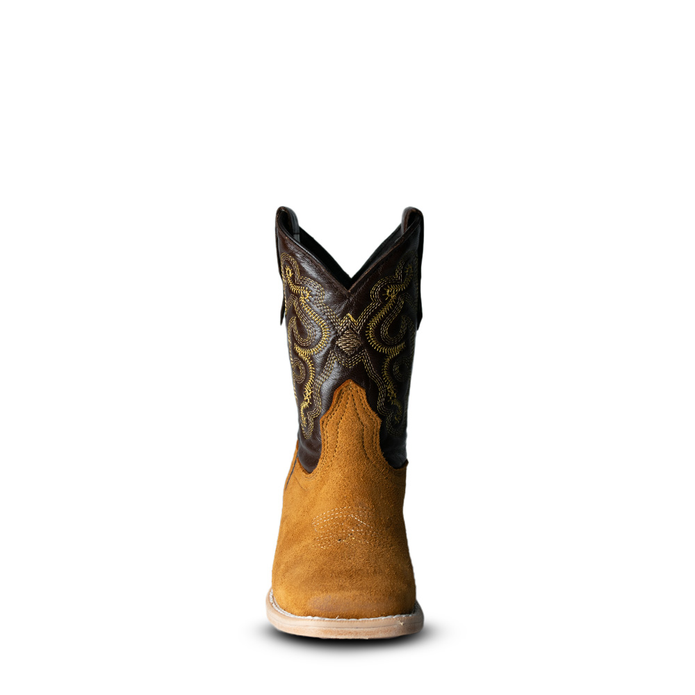 Bota Caballo Dorado Gamuza Miel Niño – 0318