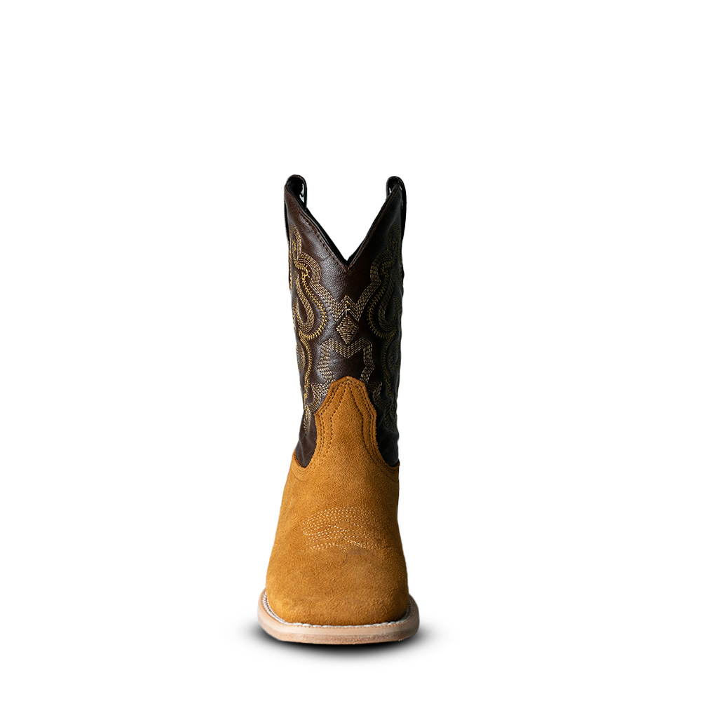 Bota Caballo Dorado Gamuza Miel Joven – 0318