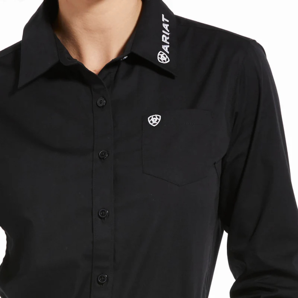 Camisa Ariat Team Kirby Stretch Negro - 10033034