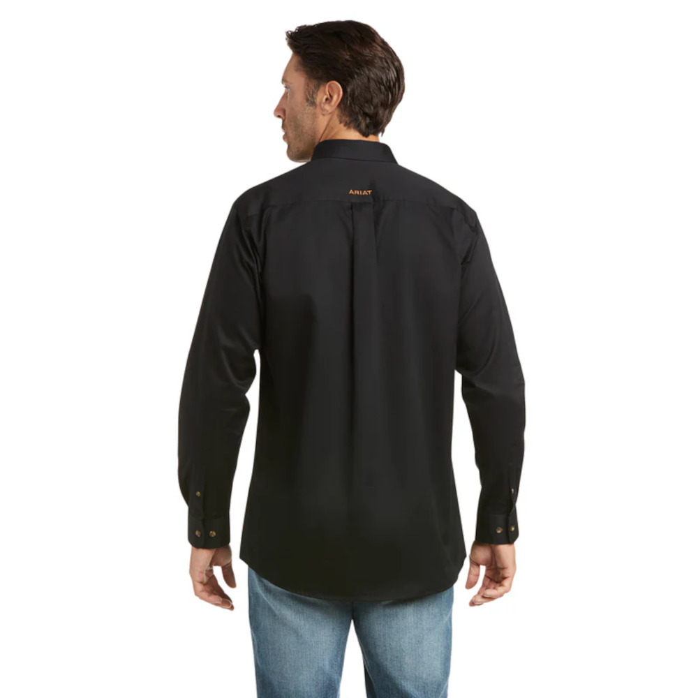 Camisa Ariat Solid Twill Negro - 10034229
