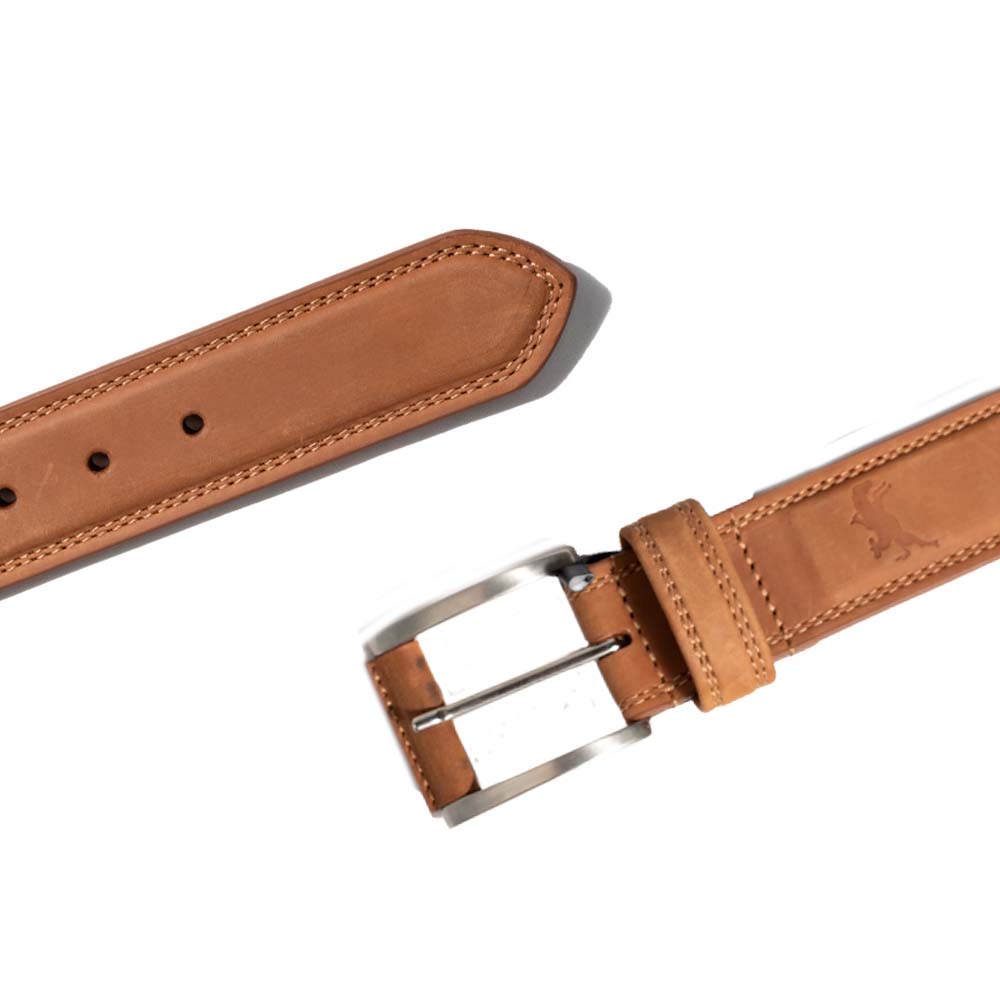 Cinto O'farrell en Piel de Bovino Miel - 1028