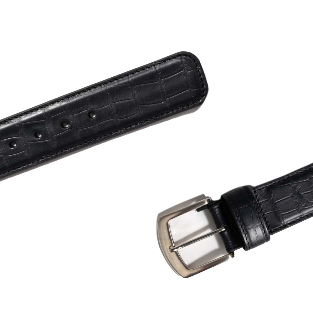 Cinto O'farrell en Piel de Bovino Negro - 1049