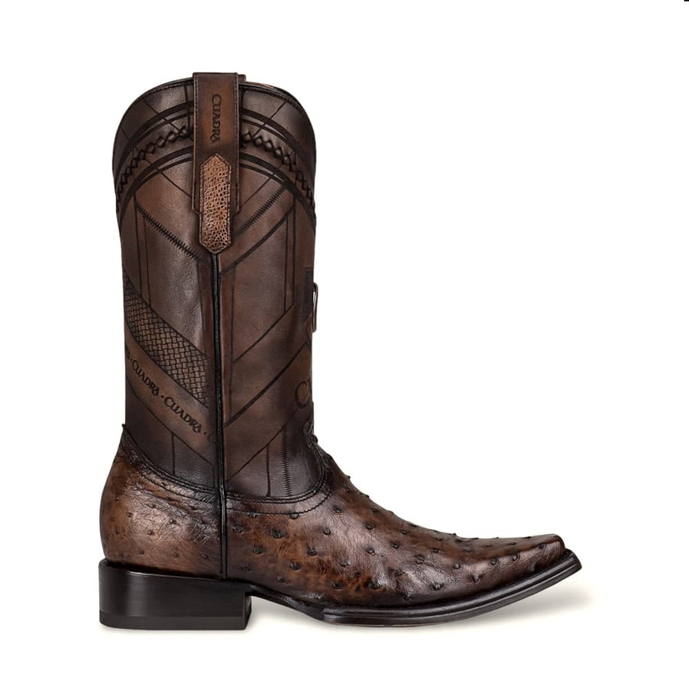 Bota Cuadra Piel Genuina de Avestruz - 1B2FA1
