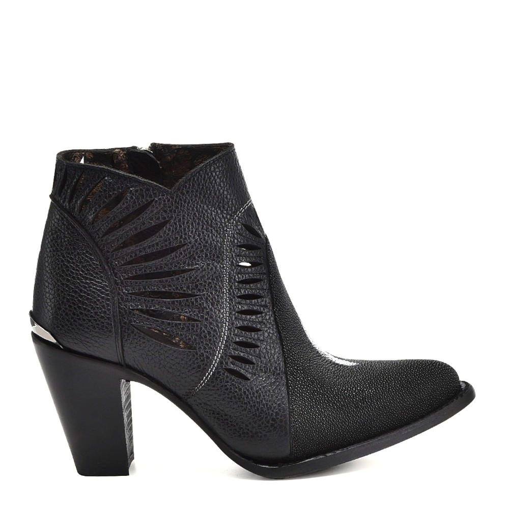 Botín Cuadra Piel Genuina de Mantarraya - 3F0MMA