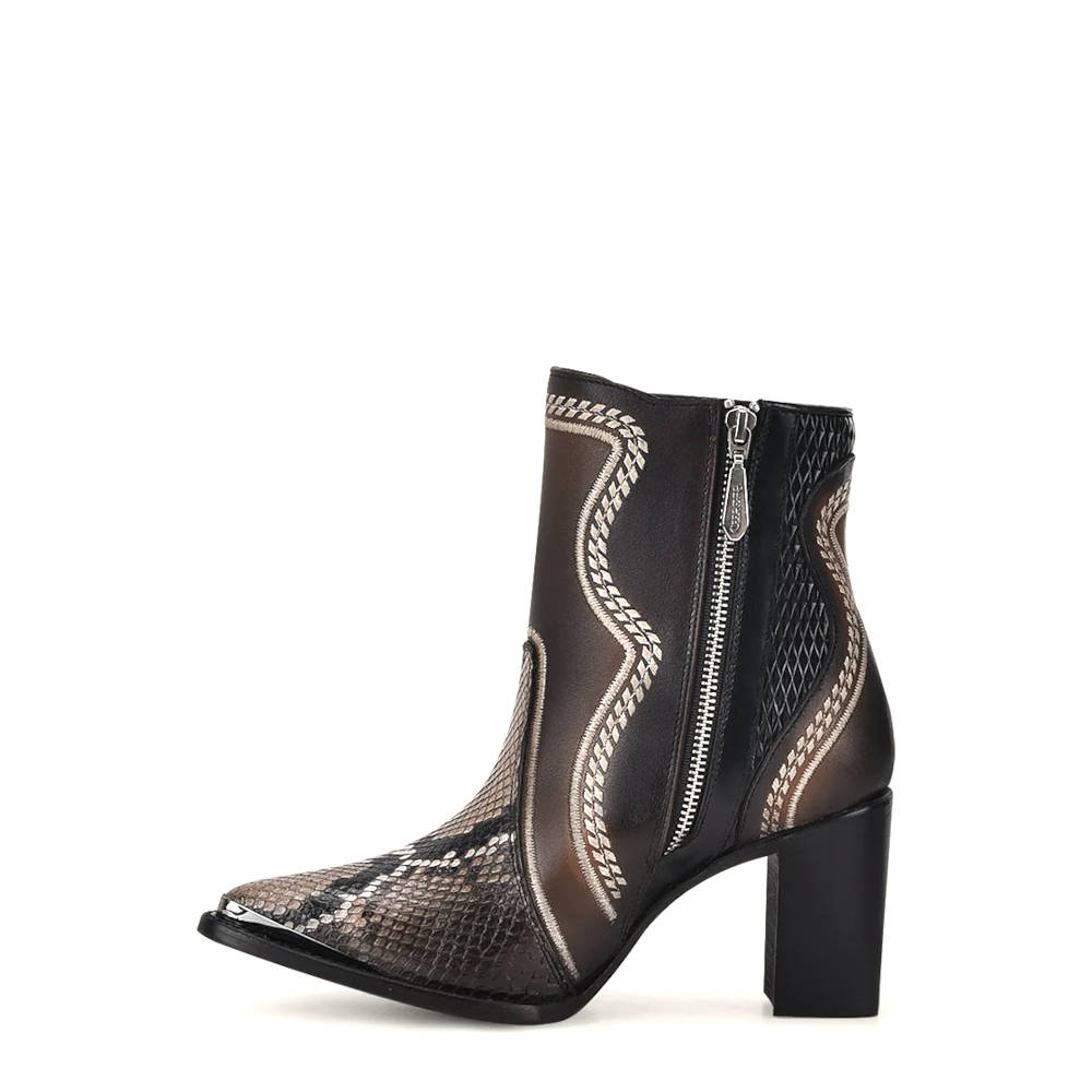 Botín Cuadra Piel Genuina Pitón - 4I10PH