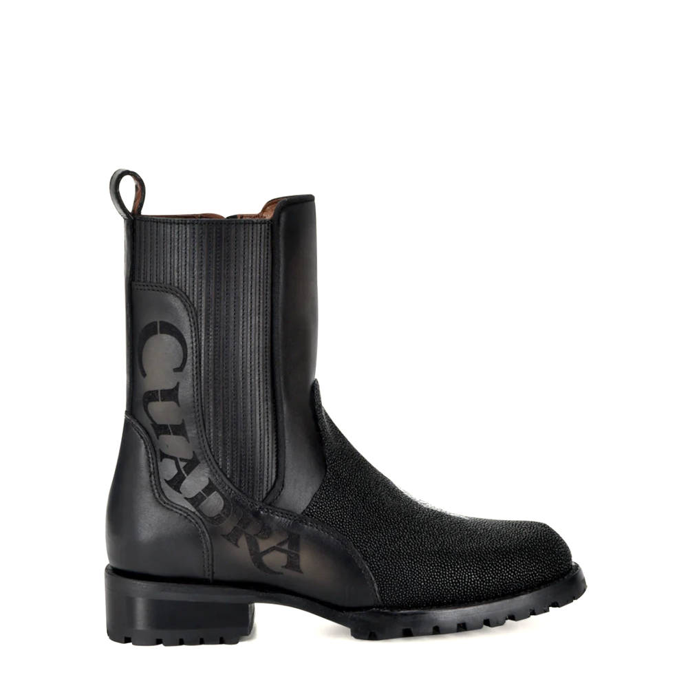 Botín Cuadra Piel Genuina de Mantarraya - 4O08MA