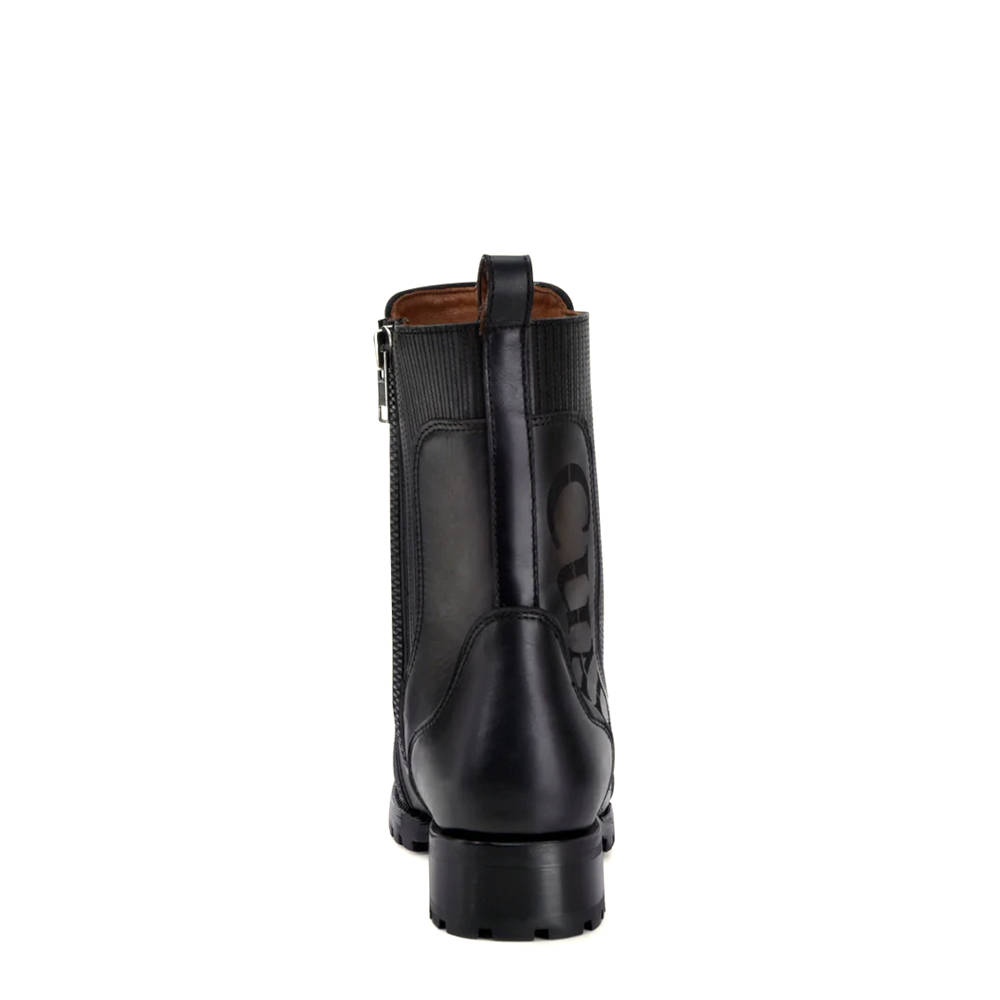 Botín Cuadra Piel Genuina de Mantarraya - 4O08MA