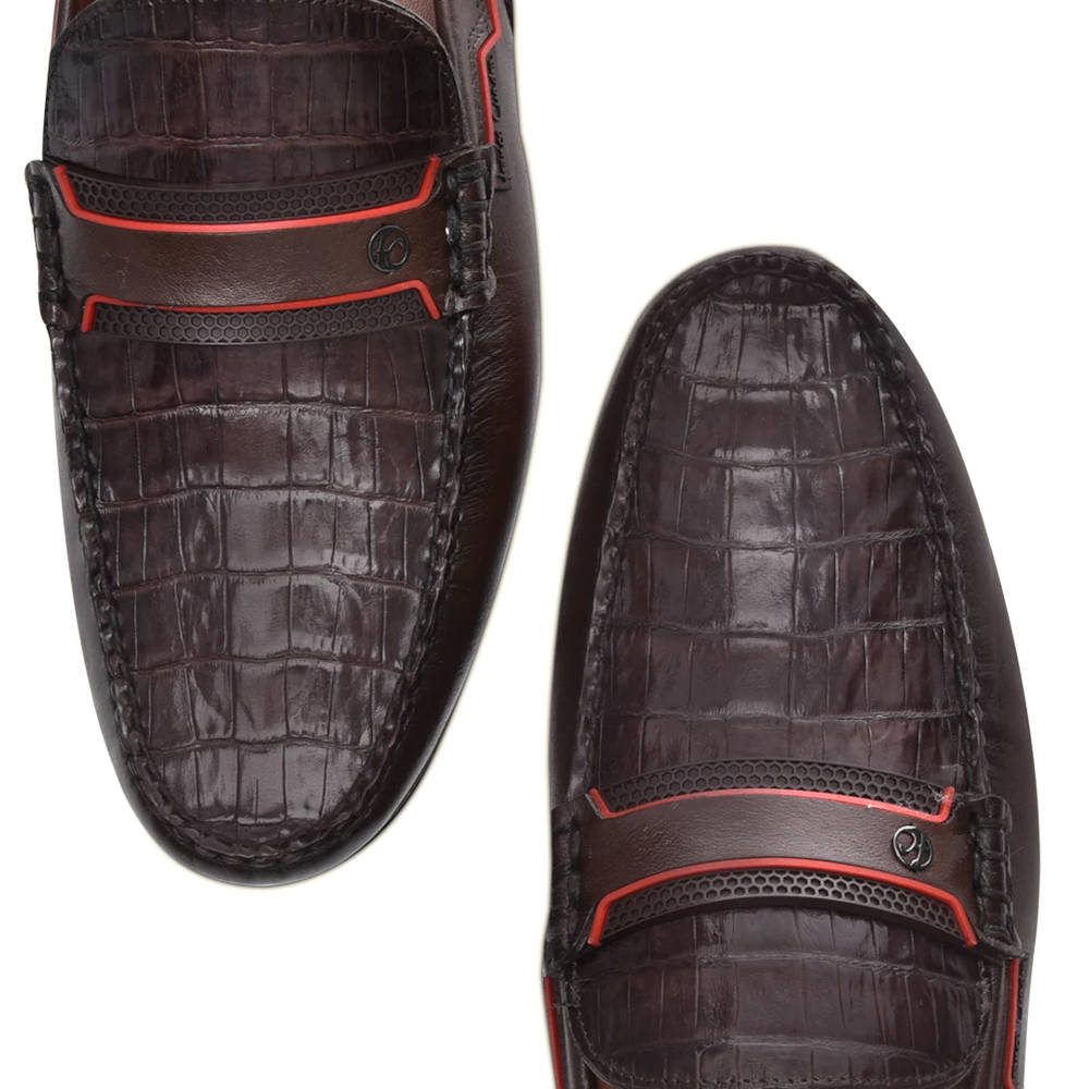 Mocasín F. Cuadra Piel Genuina de Caimán - 57VCWTS