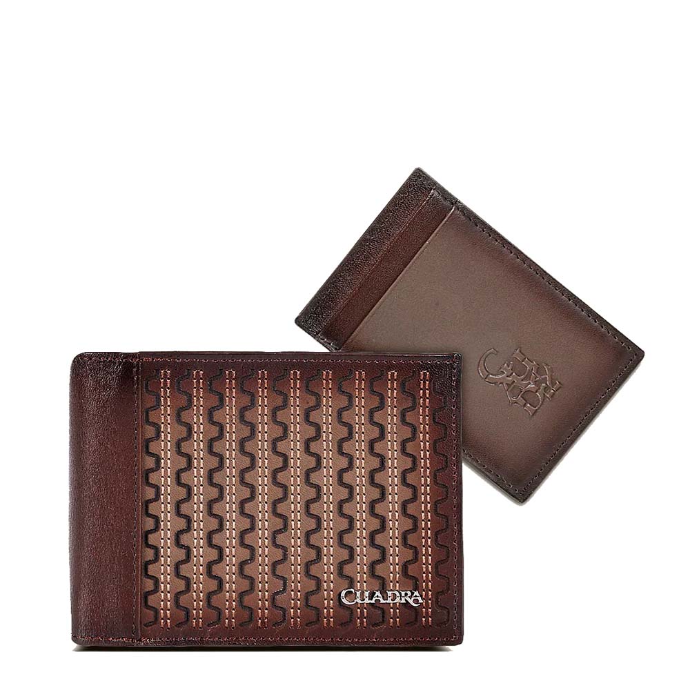 Billetera Cuadra en Piel Genuina de Bovino - BC025RS