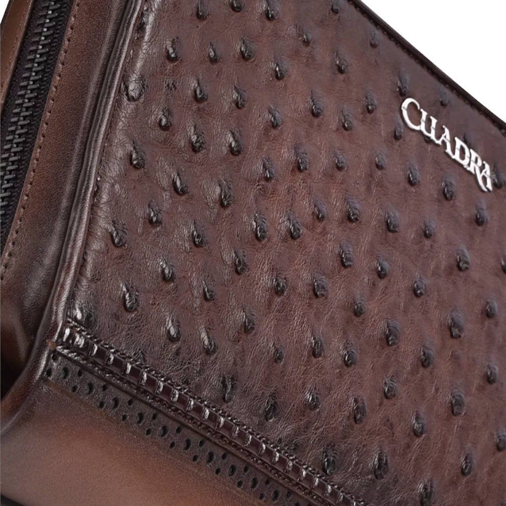 Documentera Cuadra Piel Genuina de Avestruz - BOC00A1