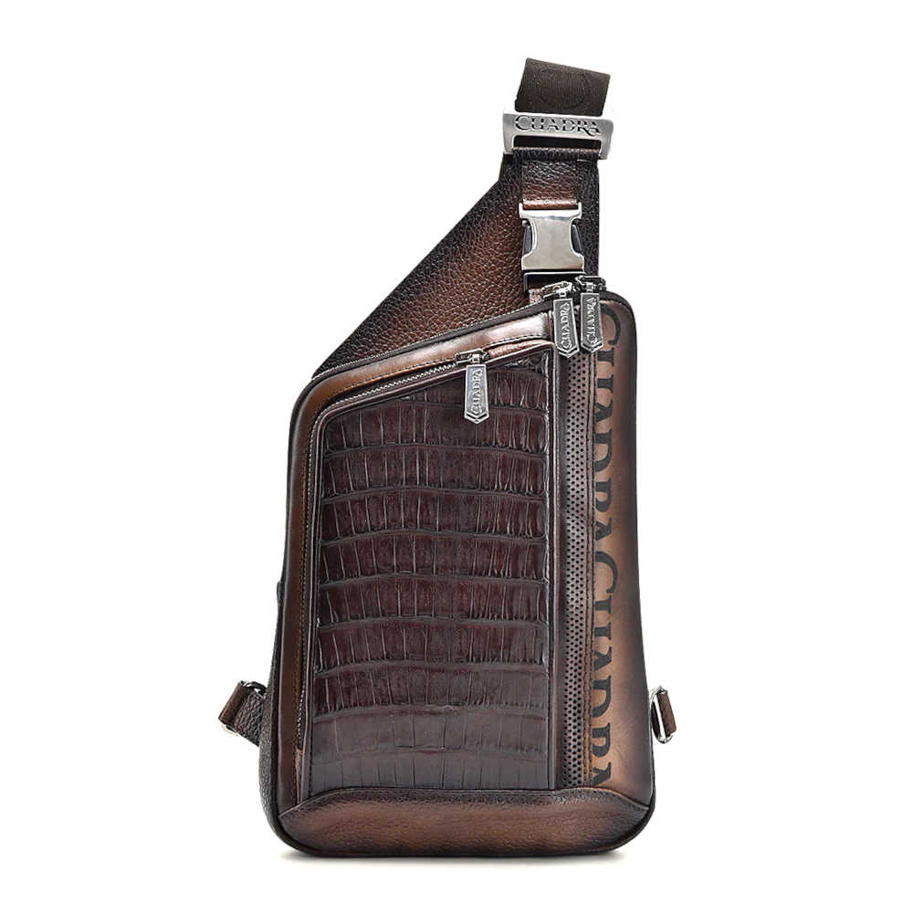 Bandolera Piel Genuina de Fuscus - BOC22FC