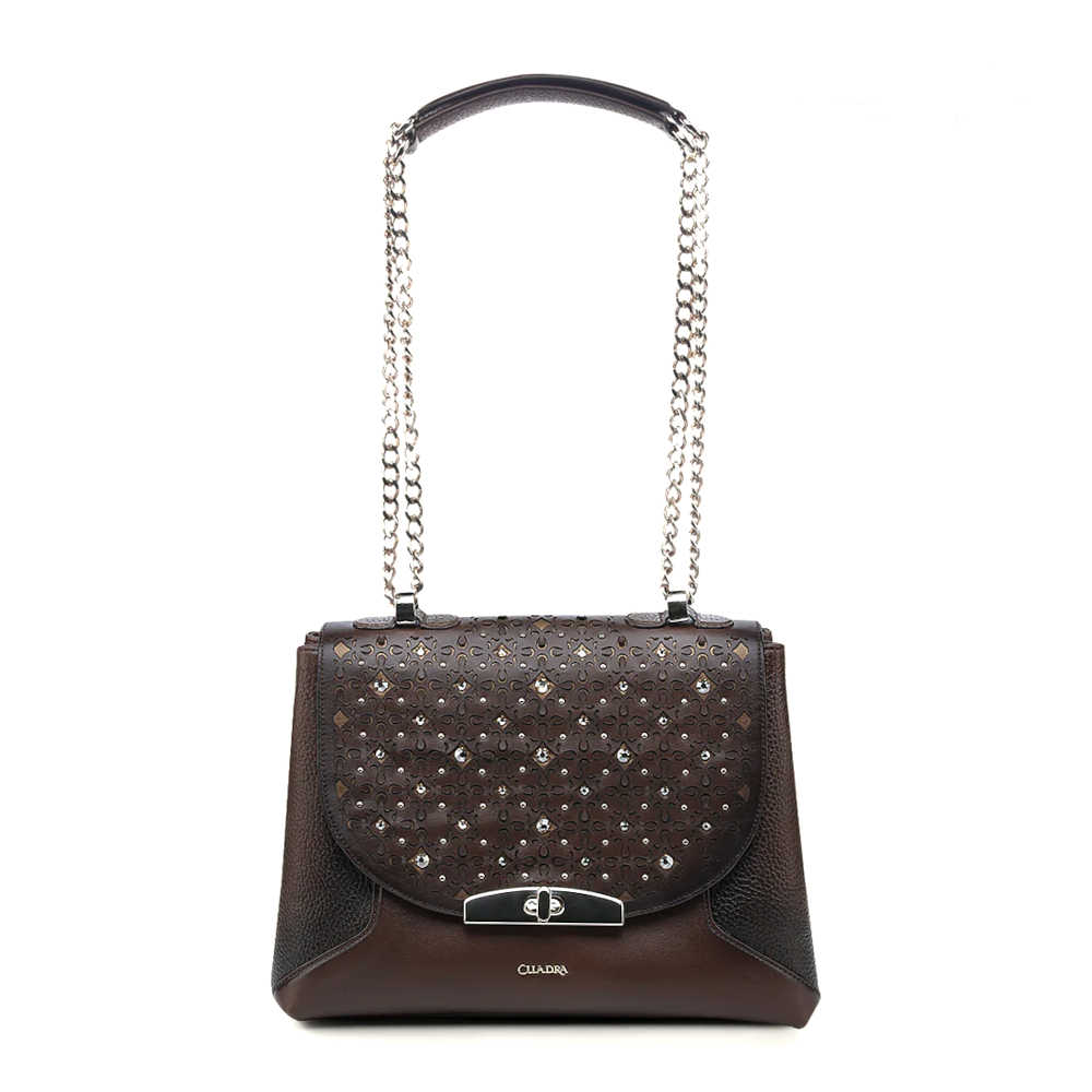 Bolsa Crossbody Cuadra en Piel Genuina - BOD1RRS