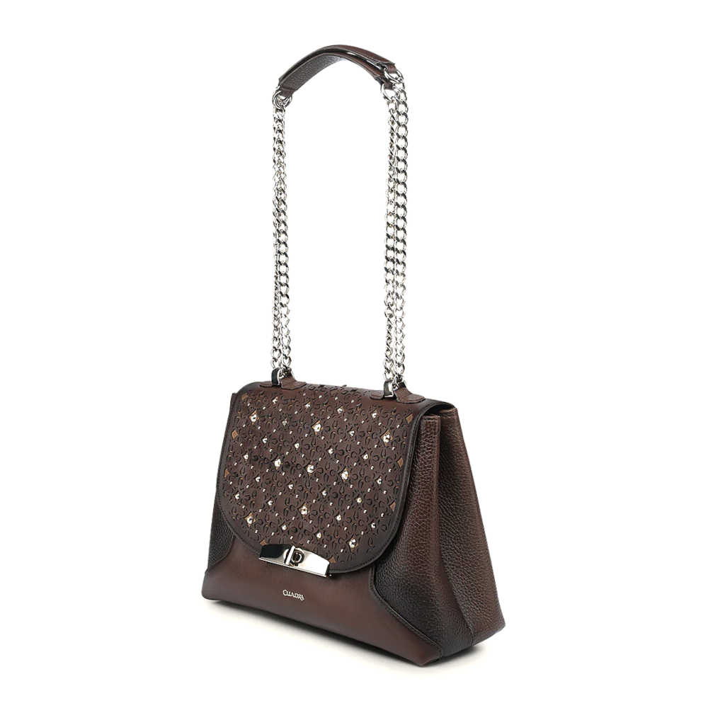 Bolsa Crossbody Cuadra en Piel Genuina - BOD1RRS