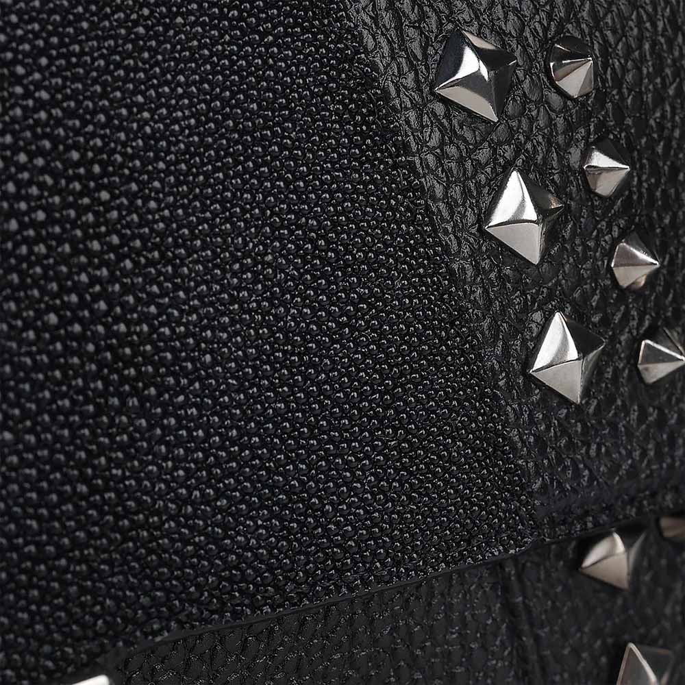 Bolsa Cuadra en Piel Genuina de Mantarraya - BOD1VMA