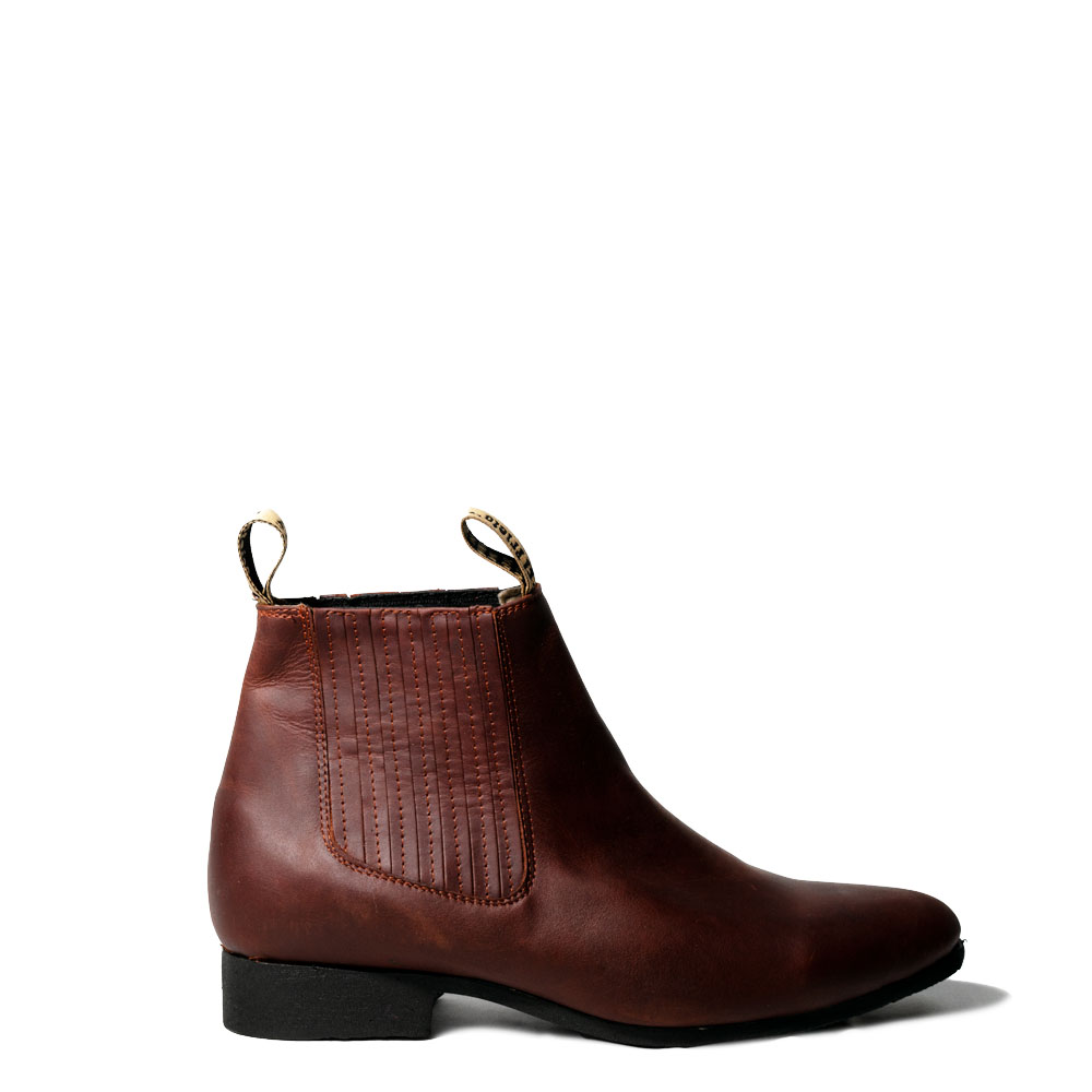 Botín Prieto Zig-Zag Crazy Piel Shedron