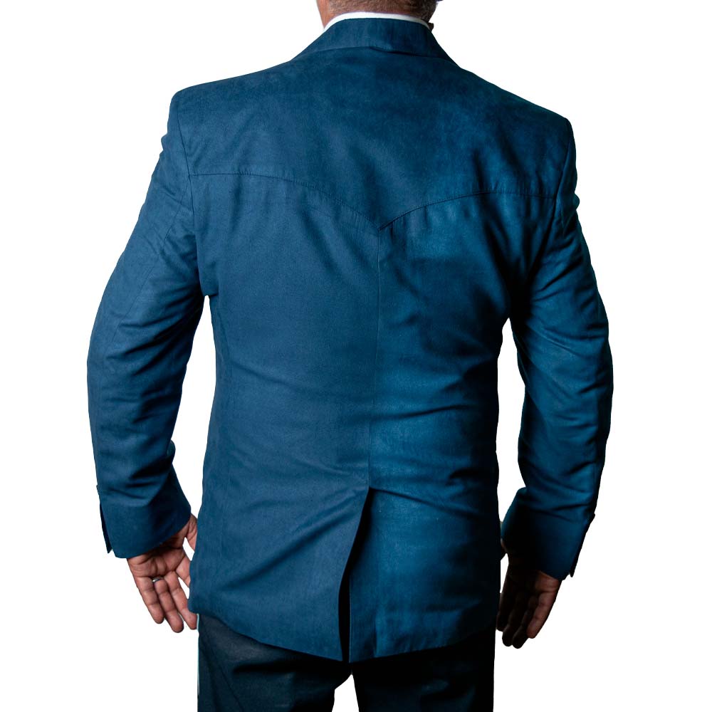 Saco Old West Gamuzina Liso Azul Marino - ESTGAZ-101