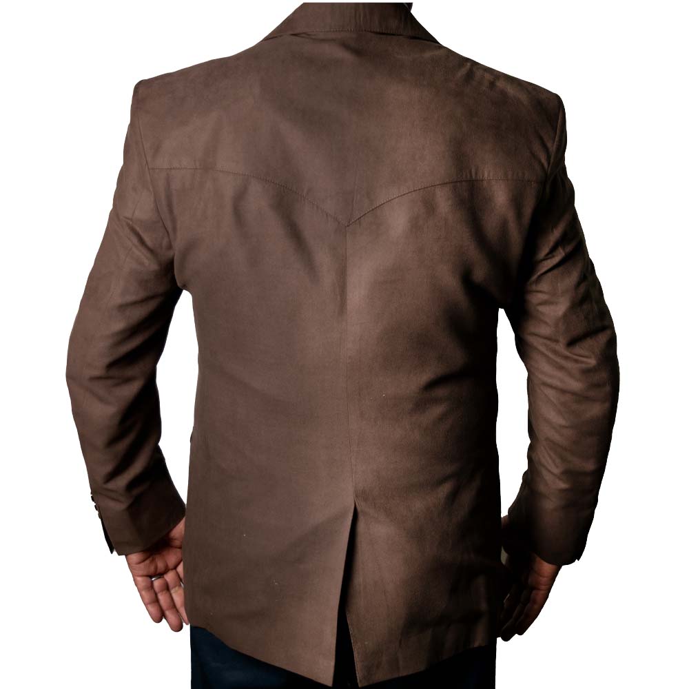 Saco Old West Gamuzina Liso Café Obscuro - ESTGCO-101