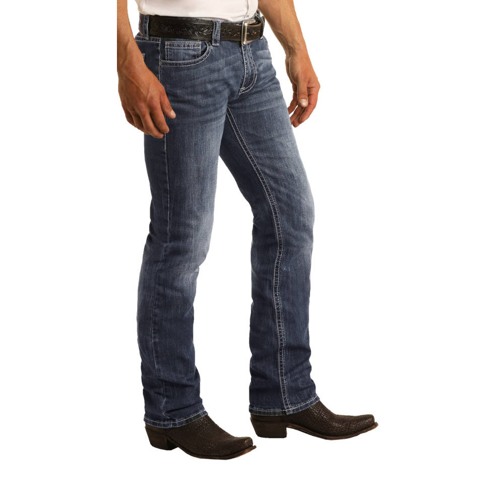 Pantalón Rock&Roll Slim Recto Corte Bota Elástico - M1R3482