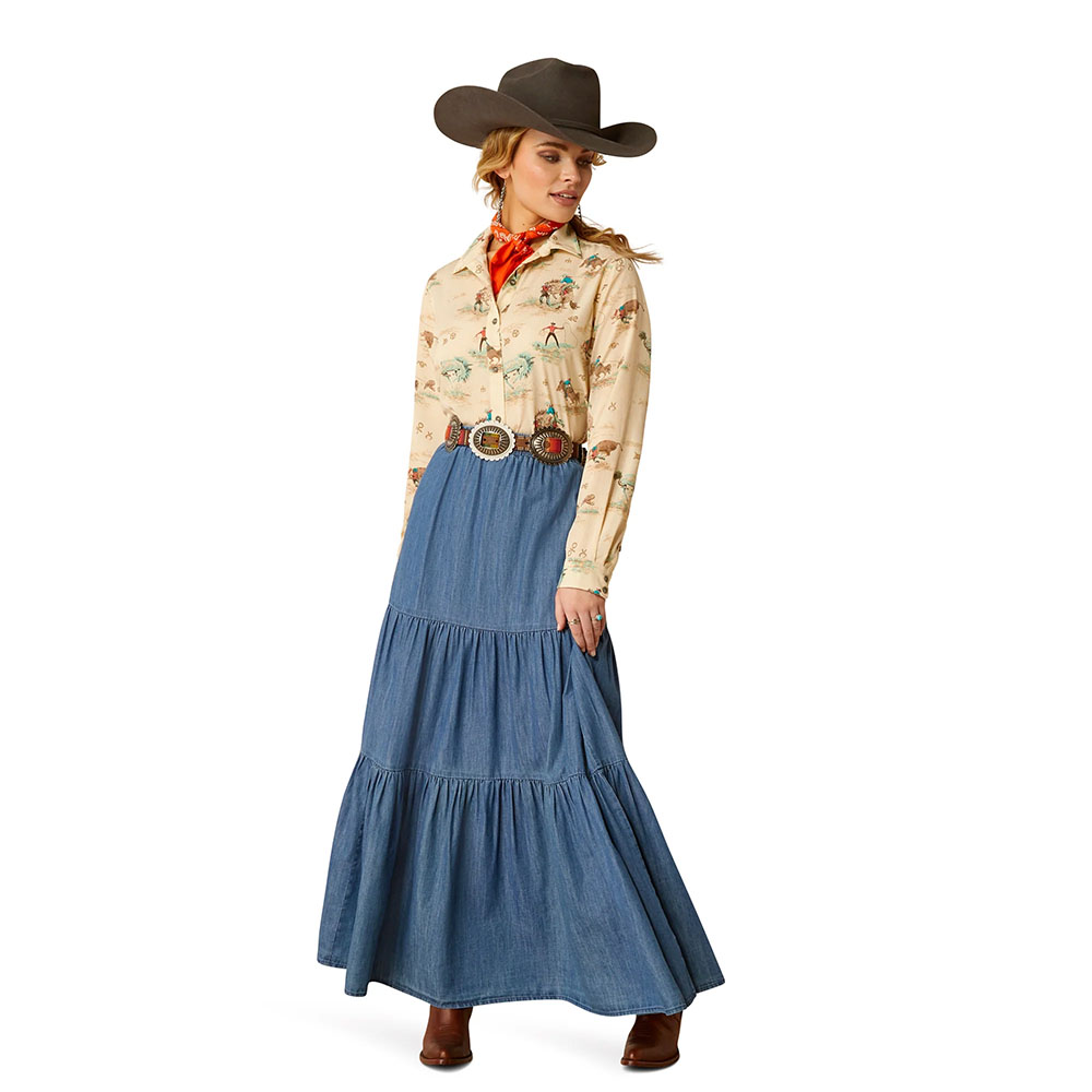 Falda Ariat Chambray Tier - 10052603