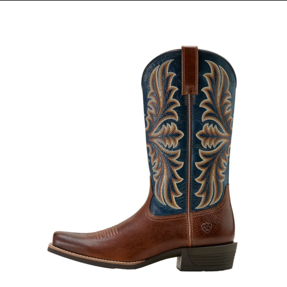 Bota Ariat Hustler Beasty Brown/Pacific Blue - 10061159