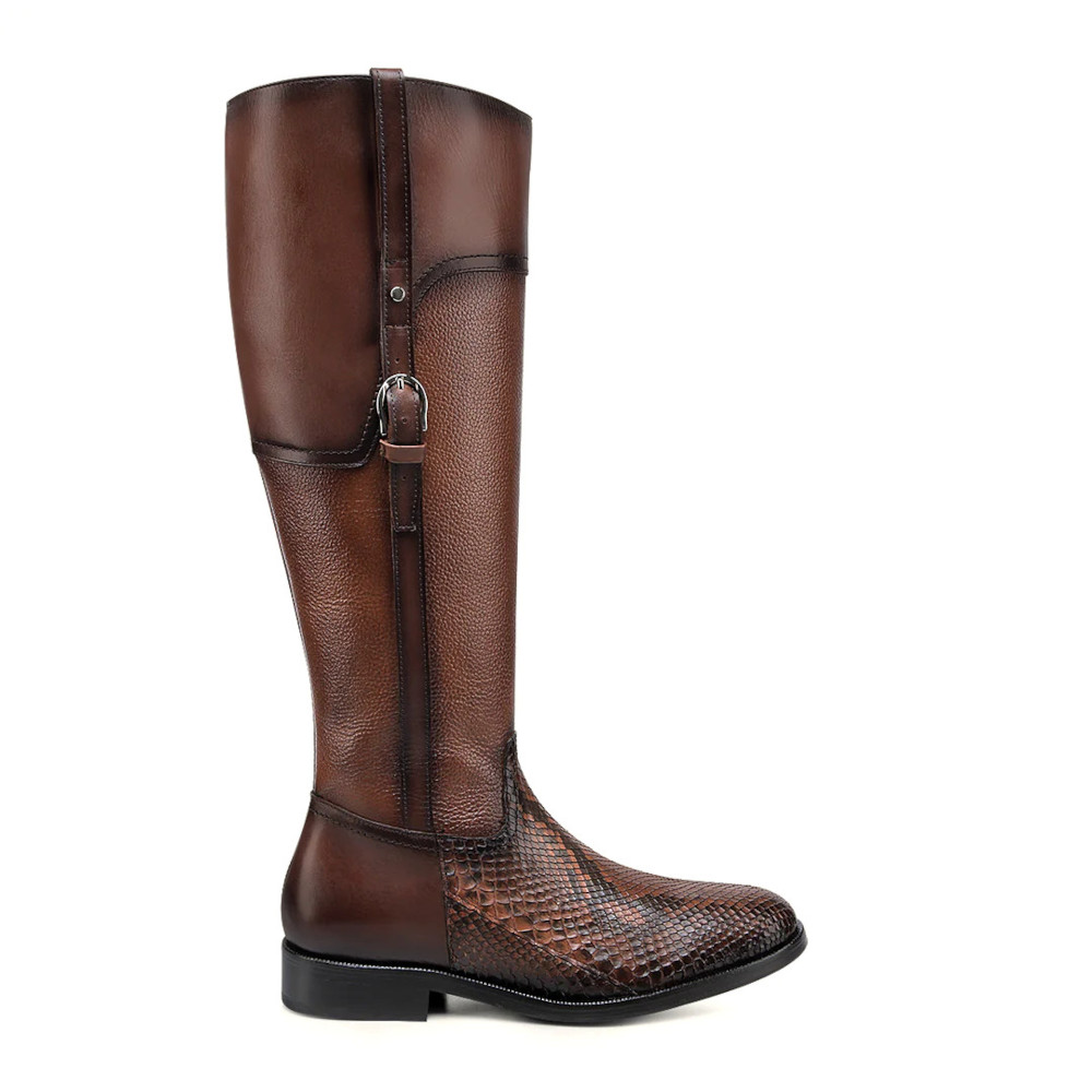 Bota F. Cuadra en Piel Genuina de Pitón - 10TPBTS