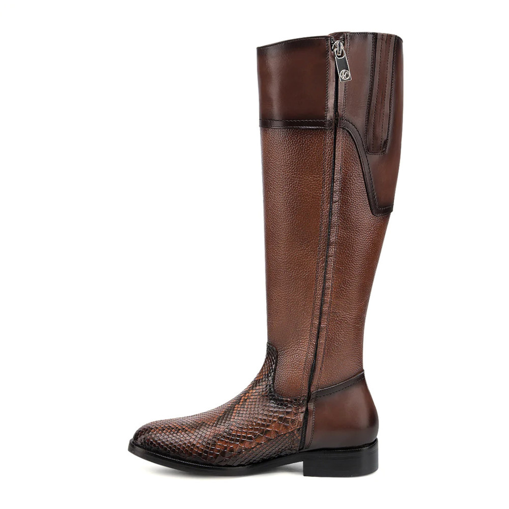 Bota F. Cuadra en Piel Genuina de Pitón - 10TPBTS