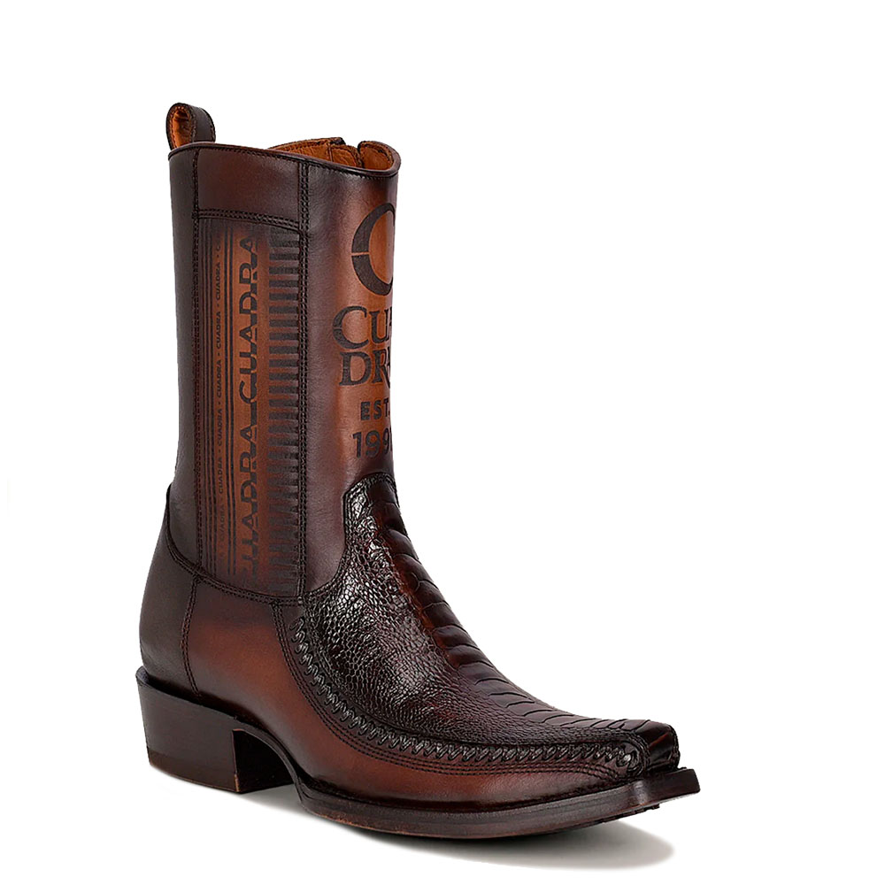 Bota Cuadra en Piel Genuina de Avestruz - 1J2KPT