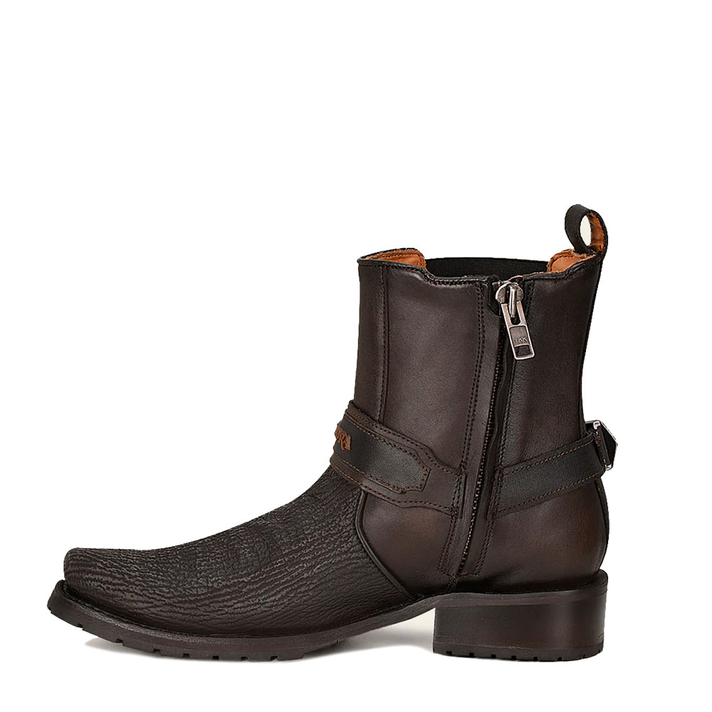 Botín Cuadra en Piel Genuina de Tiburón - 1J2LTI