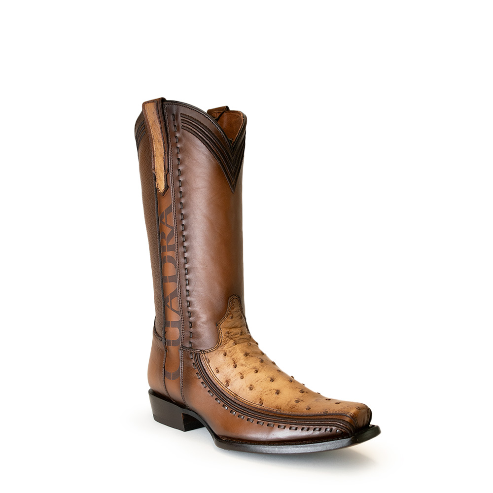 Bota Cuadra en Piel Genuina de Avestruz - 1J3GA1