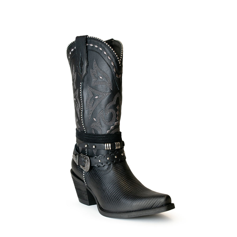 Bota Lyard Taeli Grabado Negro - EST20022