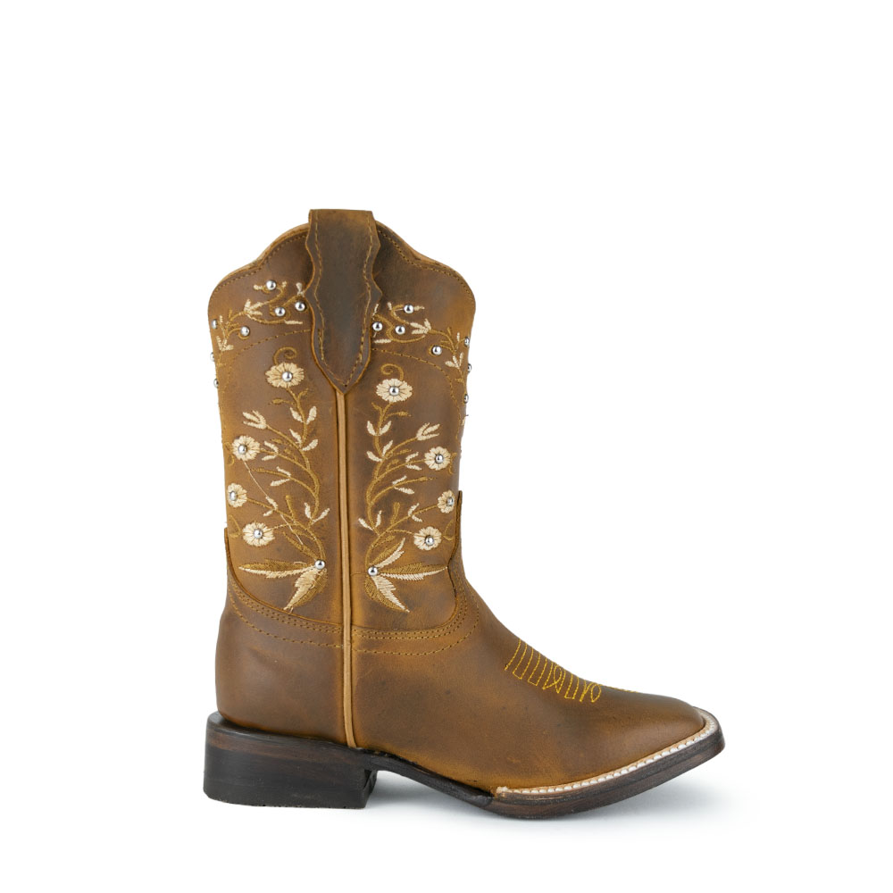 Bota Jar Boots Bordado Castor Orange - EST2350