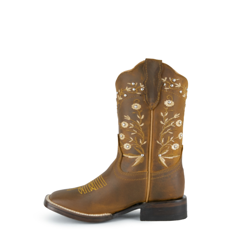 Bota Jar Boots Bordado Castor Orange - EST2350