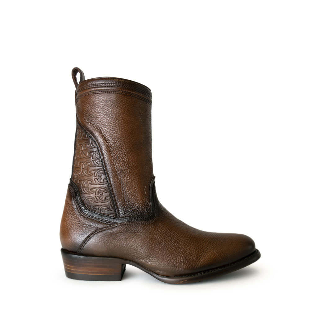 Bota Cuadra en Piel Genuina de Venado - 2H58VE