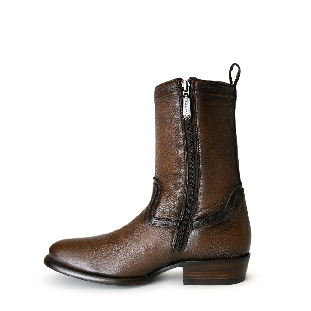 Bota Cuadra en Piel Genuina de Venado - 2H58VE