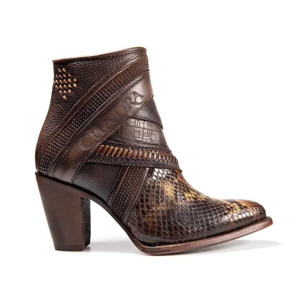 Botín Cuadra Piel Genuina de Pitón - 3F86PH