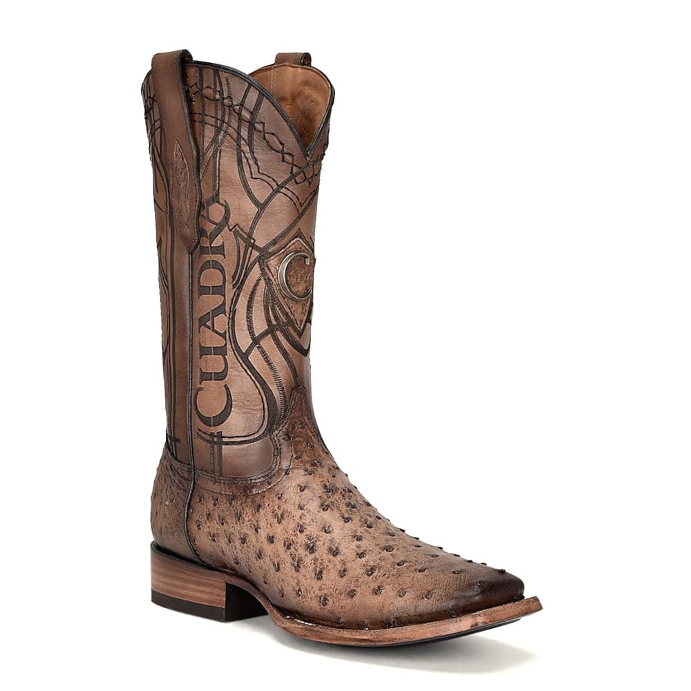 Bota Cuadra en Piel Genuina de Avestruz - 3Z2LA1