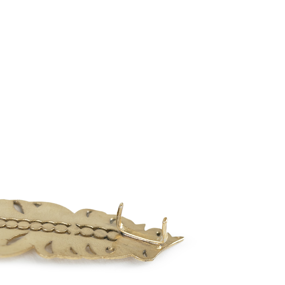 Pluma de Metal Ranch Brand Sombrero y Texana - 47560