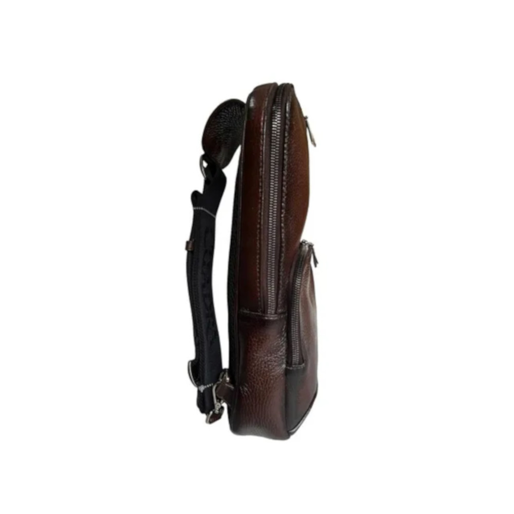 Bandolera Cuadra en Piel Genuina de Venado - BO462VE