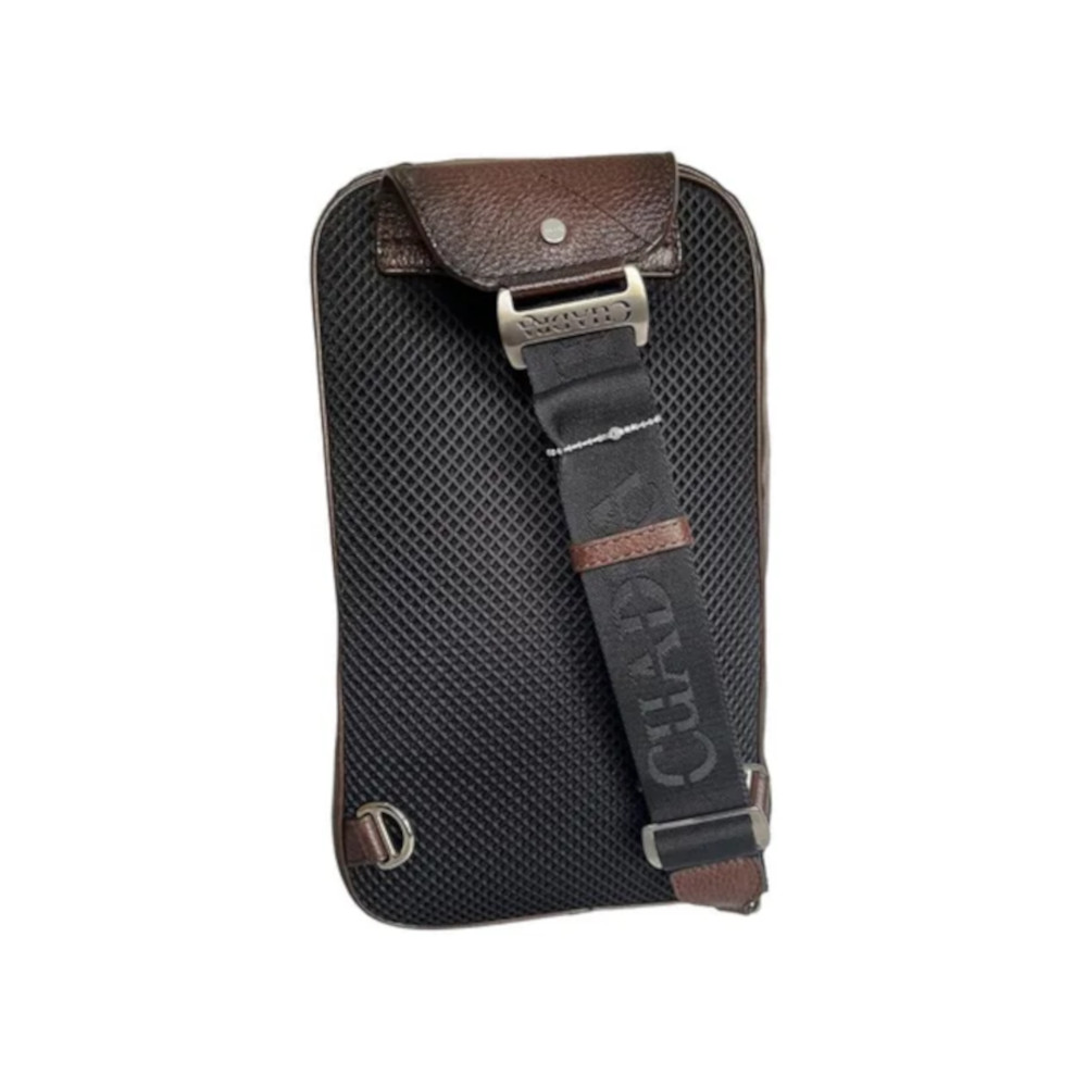 Bandolera Cuadra en Piel Genuina de Venado - BO462VE