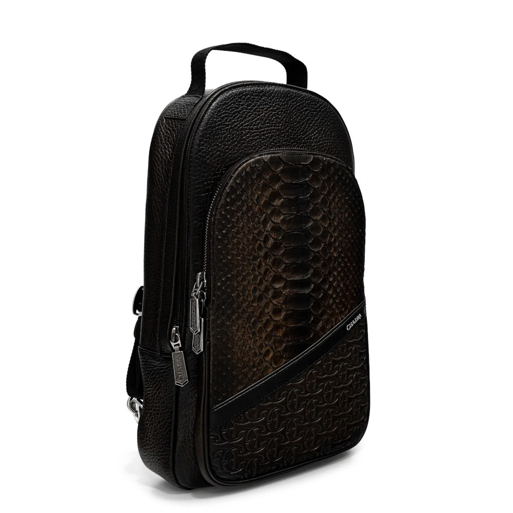 Bandolera Cuadra en Piel Genuina de Pit?n - BOC25PH