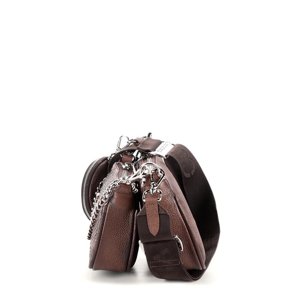 Bolsa Crossbody Cuadra en Piel Genuina de Pitón - BOD1OPM - Image 3