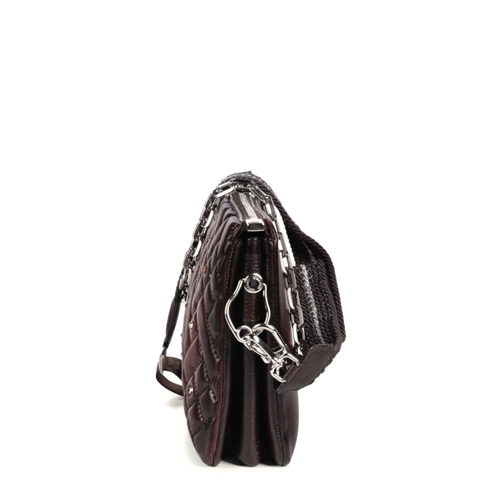 Bolsa Crossbody Cuadra en Piel Genuina - BOD1XCO