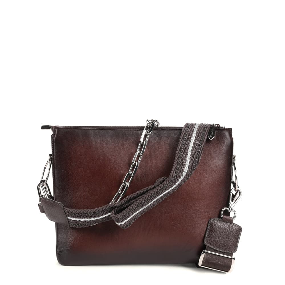 Bolsa Crossbody Cuadra en Piel Genuina - BOD1XCO