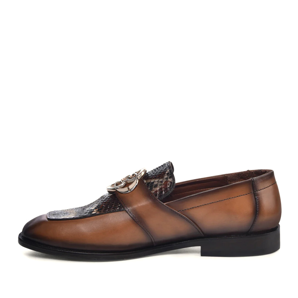 Mocasín F. Cuadra Piel Genuina de Pitón - S08PBTV