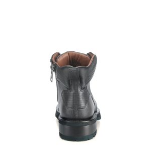 Botín Cuadra en Piel Genuina de Mantarraya - 4J24MA