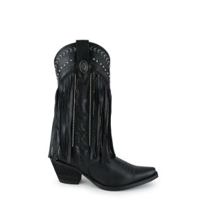 Bota Lyard Tula Gamuza Negro - EST20433