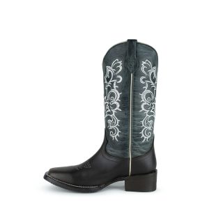 Bota Caballo Dorado Pull Up Texas Azul Dama – 03782