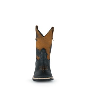 Bota Caballo Dorado Crazy Negro Picaso Miel Dama – 0318